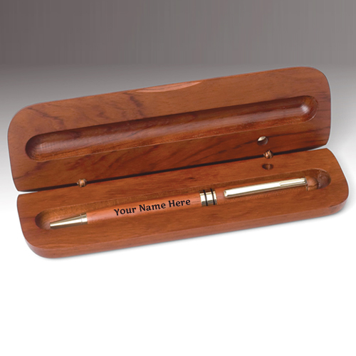 Customize Your Name on Wooden Pen With Box