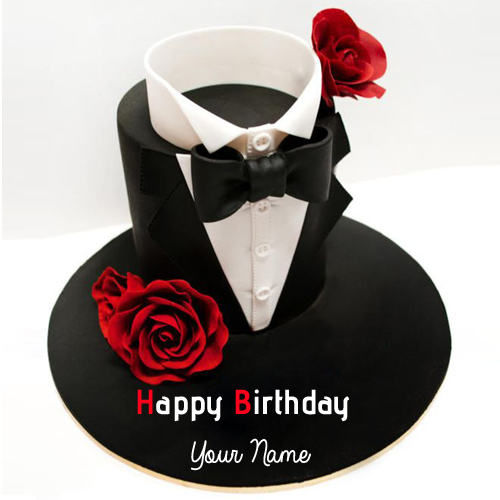 Write Name on Happy Birthday Handsome Boy Cake