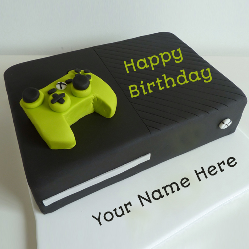 Write Name on Xbox One Delighted Birthday Cake