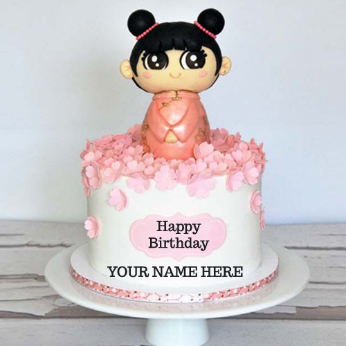 Write Name On Cute Kids Birthday Cake with Name Pic