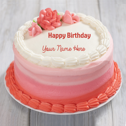 Write Name on Double Layer Cheese Opera Birthday Cake