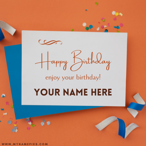 Enjoy Your Birthday Whatsapp Status With Friend Name
