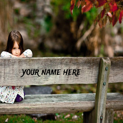 Write Your Name On Cute Little Girls Pictures Online