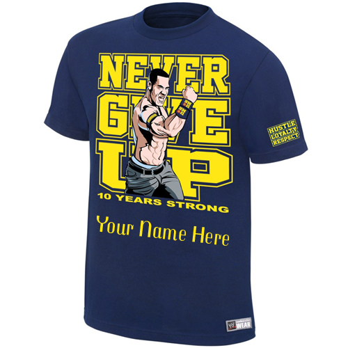 Write Your Name on John Cena Slogan T Shirt Online