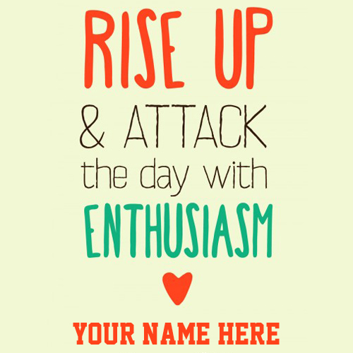 Write Name on Motivational Typographic Whatsapp Pics