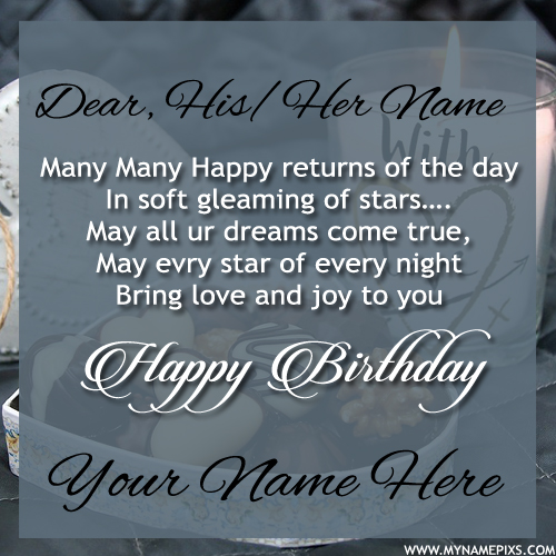 Many Many Happy Returns of The Day Birthday Name Card