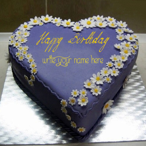 Write Your Name On Indigo Cake Online free