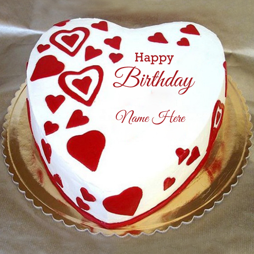Cute and Sweet Girlfriend Birthday Cake With Name
