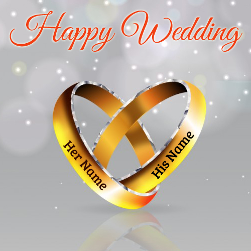 Made For Eachother Wedding Gold Ring With Name