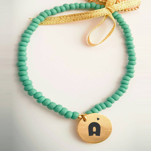 Print Your Name Alphabet on Necklace For Girls