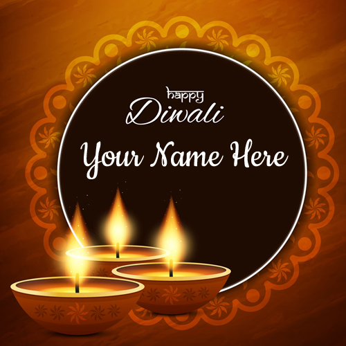 Happy Diwali Wishes Whatsapp Greeting Card With Name
