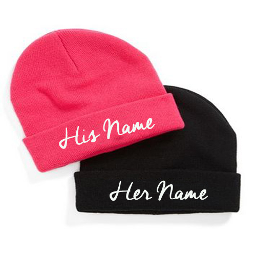 Write Your Name On Cool Couple Cap Online Free.