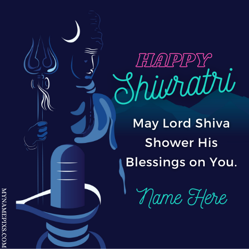 Shivratri Festival 1st March 2022 Profile Pic With Name