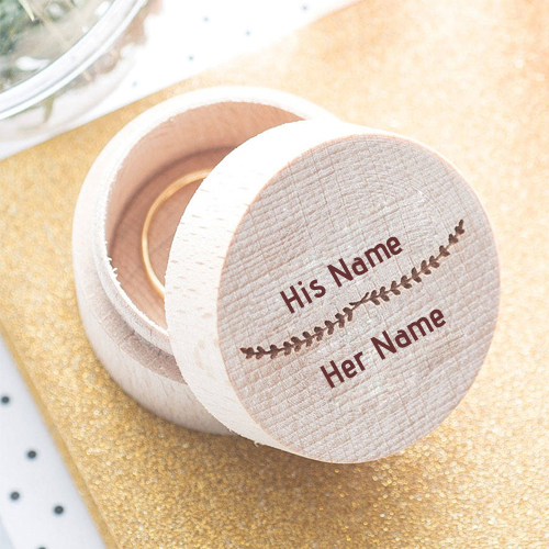 Write Name on Wedding Ring Box Profile Pics