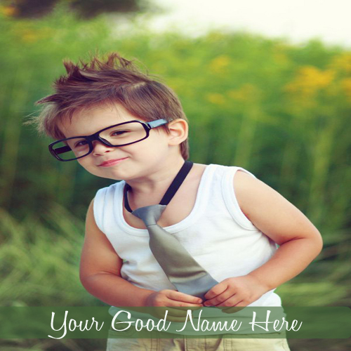 Write Your Name On Cute Cool Boy Picture Online Free.