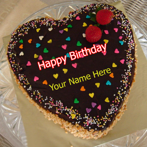 Write Your Name On My Heart Cake Online