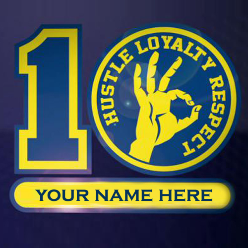 Write Name on John Cena Hustle Loyalty Respect Poster