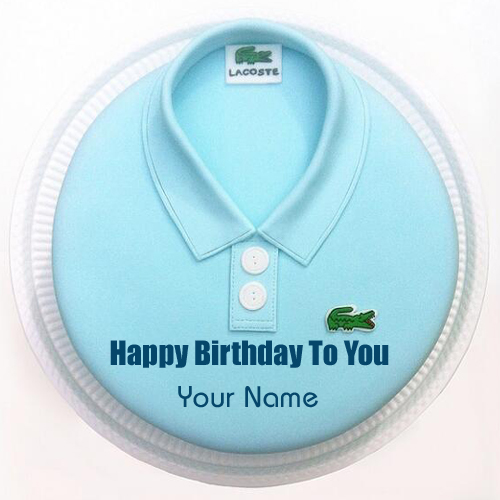 Personalize Crocodile T-Shirt Cake With Your Name