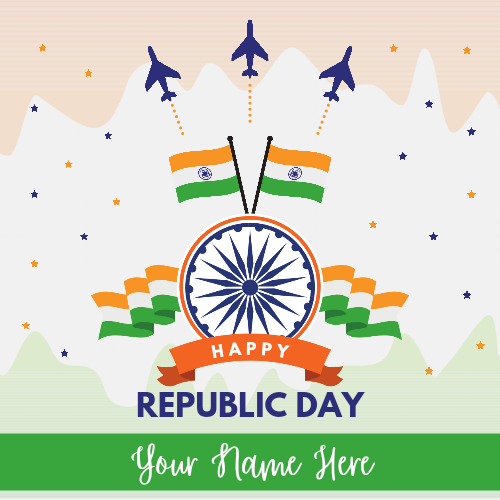 Happy Indian Republic Day Status Image With Your Name