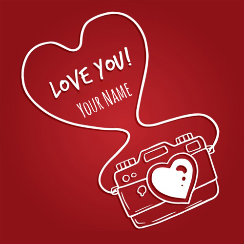 Write Name on Cute Love Whatsapp DP Pics Online Free
