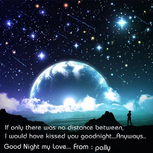 Write Name on Good Night My Love Quote Picture