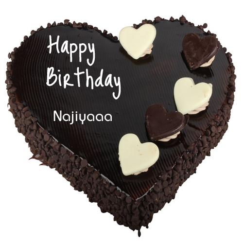 Birthday Wishes Cake Chocolate Heart Cake With Name