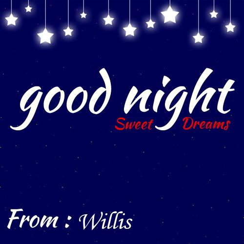 Write Name On Good Night Sweet Dreams Greetings