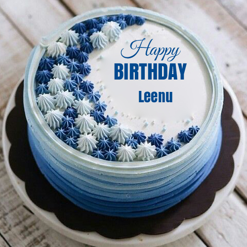 Happy Birthday Buttercream Flower Cake With Name