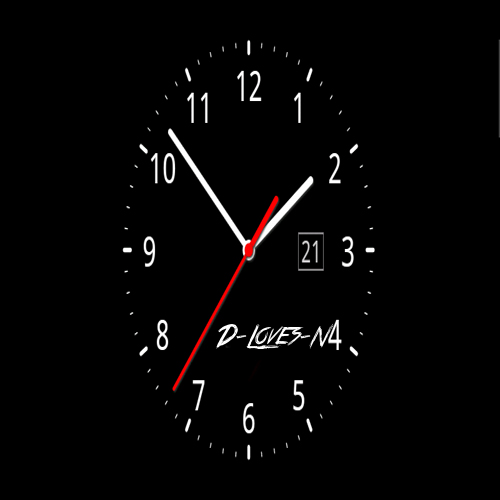 Write Your Name On Black Clock Pictures Free