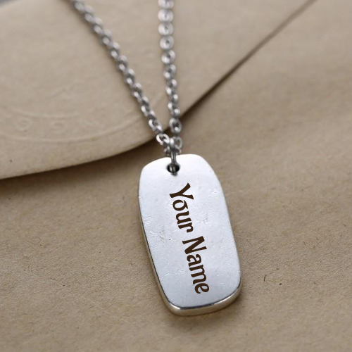 Silver Personalized Handwriting Jewelry Pics With Name