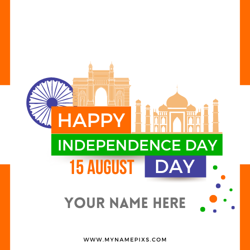 15th August Independence Day 2022 Name Pix Maker