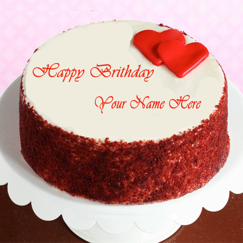 Write Name On Love Birthday cake Online Free