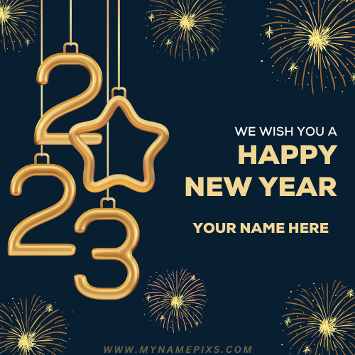 Happy New Year 2023 DP Pics With Name Edit