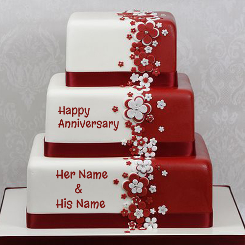 Happy Anniversary Cake Name Picture Online