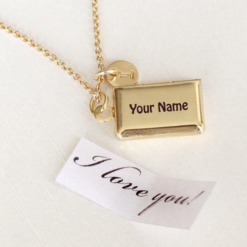 Write Your Name on I Love You Mom Necklace Profile Pics