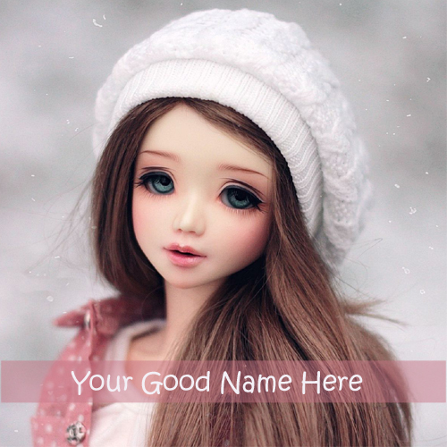 Write Name on Cute Barbie Doll New Whatsapp Profile Pho