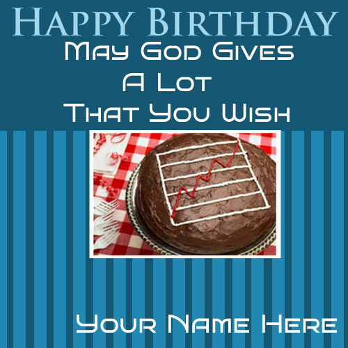 Write Your Name On Happy Birthday Nice Greetings Cards
