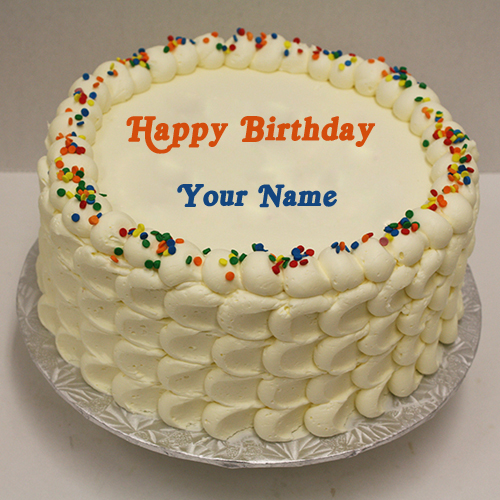 Write Name on Royal Birthday Signature Round Cake