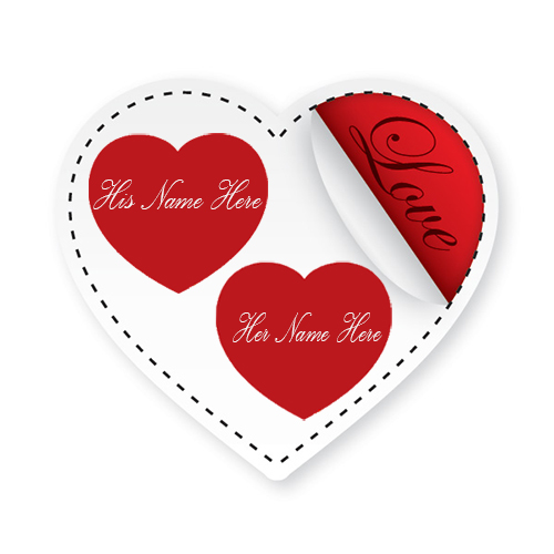 Write Your Name On Cute Love Heart Online Free