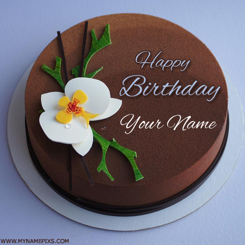 Send happy birthday wishes by writing name on cake
