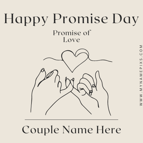 Happy Promise Day 2023 Valentine Greeting With Name